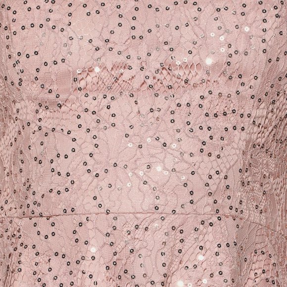 Lulus sweetly Admired Pink Sequin skater dress - Picture 3 of 9